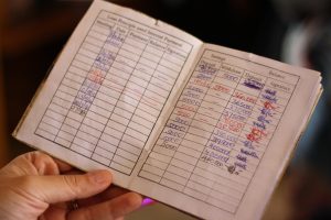 Each woman gets a savings passbook to record their progress
